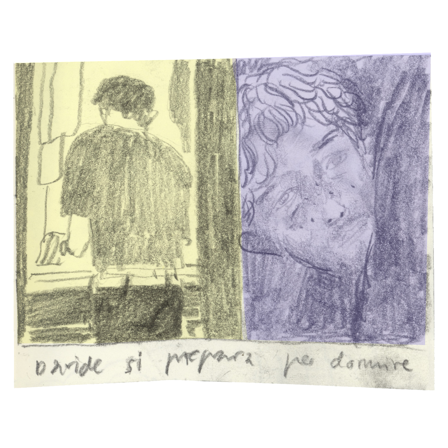 davide si prepara per dormire